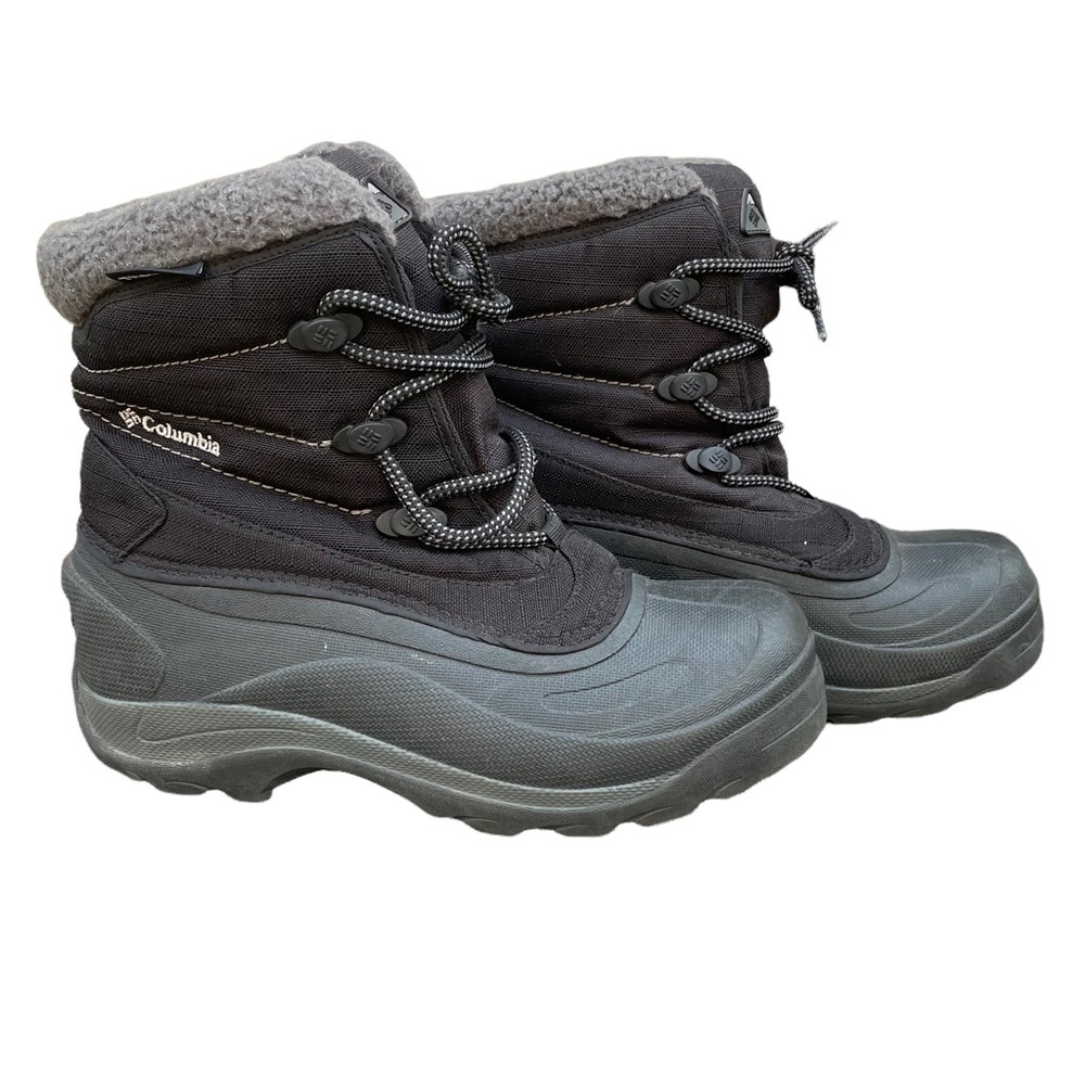 Women Columbia Cascading Trinity Black Snow Boots Sz 6